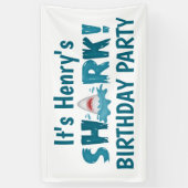 C'est votre nom SHARK Anniversaire Fête Bannière e (Vertical)