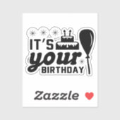 C'est votre Sticker d'anniversaire (Feuille)