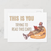 C'est vous qui lisez cette carte Fête des pères (Devant / Derrière)