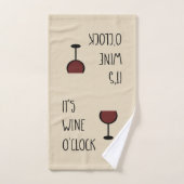 C'est Wine O'Clock (Serviette à main)