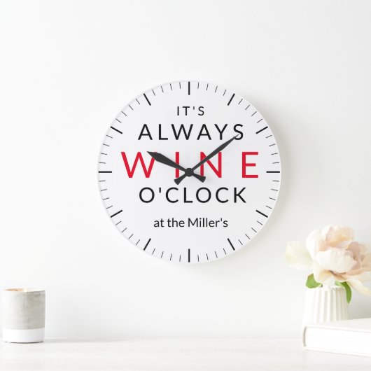 C'est Wine o'clock bar horloge (Maison)