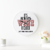 C'est Wine o'clock bar horloge (Maison)