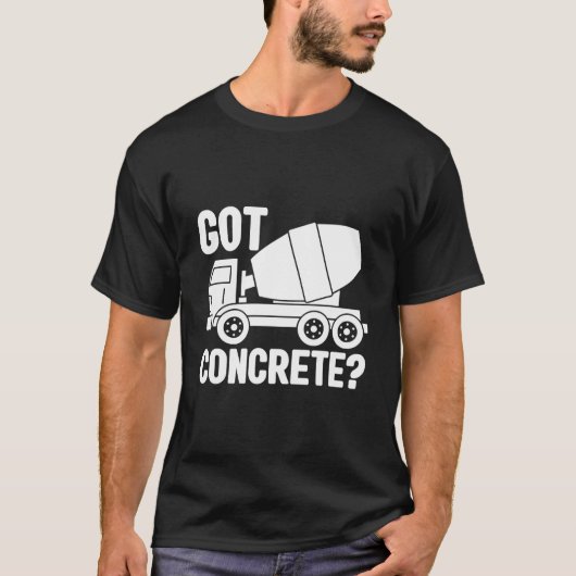 Cet Mixer Construction Worker Construction Site T-shirt (Voorkant)