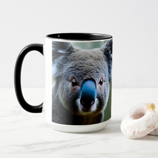 Cet Ours De Koala Aime Juste Un Selfie, Une Mug De (Avec donut)