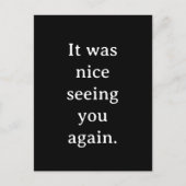 "C'était de vous revoir" carte postale. (Devant)