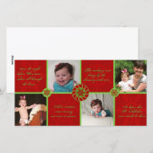 C'était la nuit avant le Carte photo de Noël (Devant / Derrière)