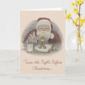 C'Était La Nuit Avant Noël Carte Vierge (Fleur jaune)