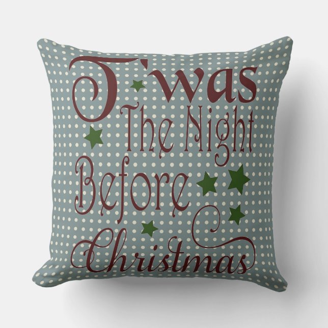 C'était la nuit avant Noël Coussin (Recto)