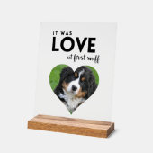 C'était LOVE Custom photo Dog Memorial (Angle)