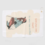 "C'était Tee - génial !" Serviette de golf (Horizontal)