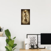 Cette affiche design steampunk vintage (Bureau à domicile)