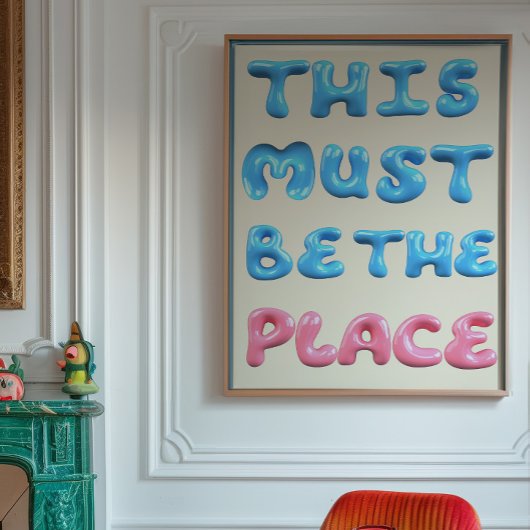 Cette affiche «This Must Be The Place» | Typograph
