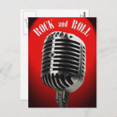 Cette ancienne carte postale Rock and Roll (Devant / Derrière)