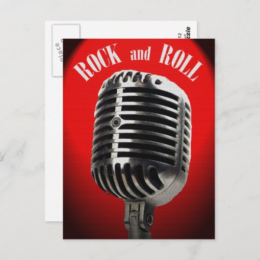 Cette ancienne carte postale Rock and Roll (Devant / Derrière)