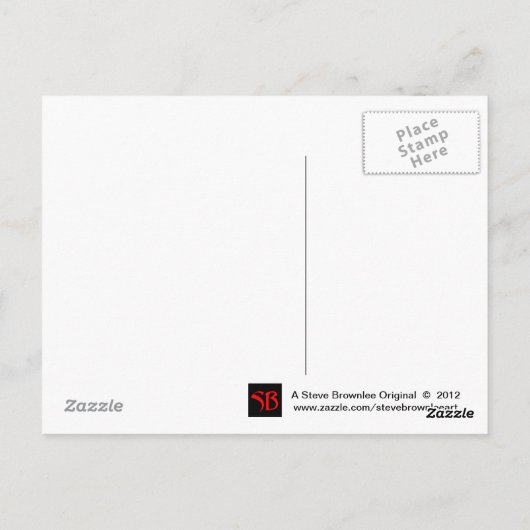 Cette ancienne carte postale Rock and Roll (Dos)