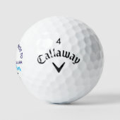 'Cette balle appartient' Papa Blue Monogram (Logo)