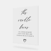 Cette bougie brûle la table mémoire Mariage (Angle)
