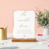 Cette bougie brûle la table mémoire Mariage (Mariage)