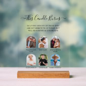Cette bougie brûle Table de mémorial de mariage en (Neutre)