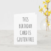 CETTE CARTE D'ANNIVERSAIRE EST SANS GLUTEN (Fleur jaune)