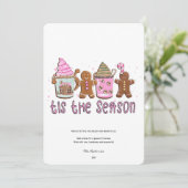 Cette carte de Noël de saison (Debout devant)