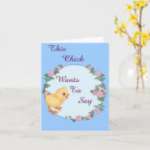 Cette carte de note de choix (Fleur jaune)