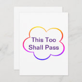 Cette Carte De Passe Trop Doit (Devant / Derrière)