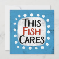 Cette carte de voeux Fish Cares