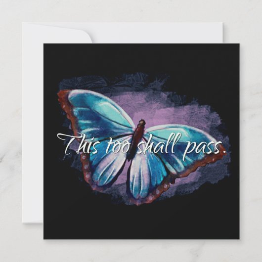 Cette Carte D'Encouragement De Passe Trop (Devant)