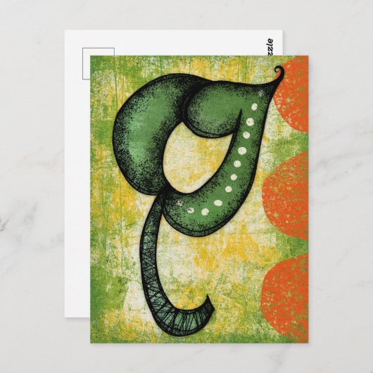 Cette carte postale à feuille singulière (Devant / Derrière)