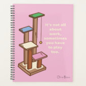 Cette Chat Life Pink Chat Tower avec le nom (Devant)