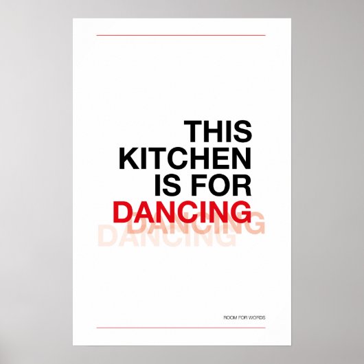 CETTE CUISINE EST FAITE POUR DANSER – Affiche de c (Devant)