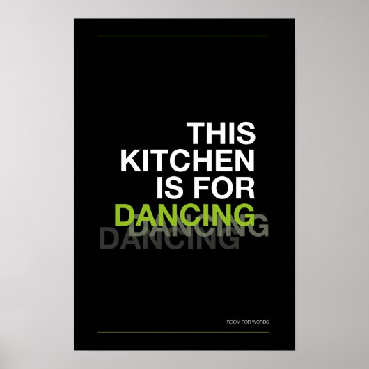 CETTE CUISINE EST FAITE POUR DANSER – Affiche de c (Devant)