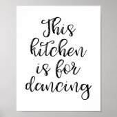 Cette Cuisine Est Pour Danser Poster (Devant)