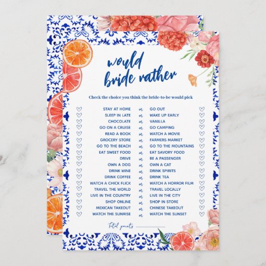 Cette douche amore préférerait la carte de jeu de (Devant / Derrière)