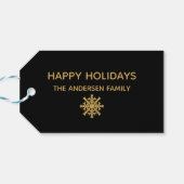 Cette étiquette cadeau de Noël de saison (Dos Horizontal)