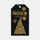 Cette étiquette cadeau de Noël de saison (Devant)