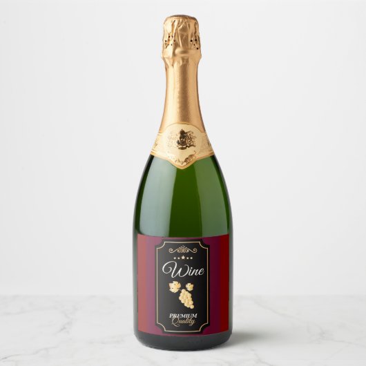 Cette étiquette de vin premium (Devant)