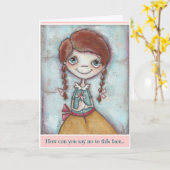 Cette Face - Carte Anniversaire (Fleur jaune)