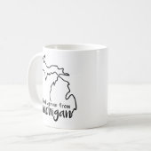 Cette femme du Michigan Coffee Mug (Devant gauche)