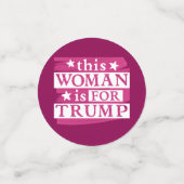 cette femme est pour Trump Confetti (Petit recto)