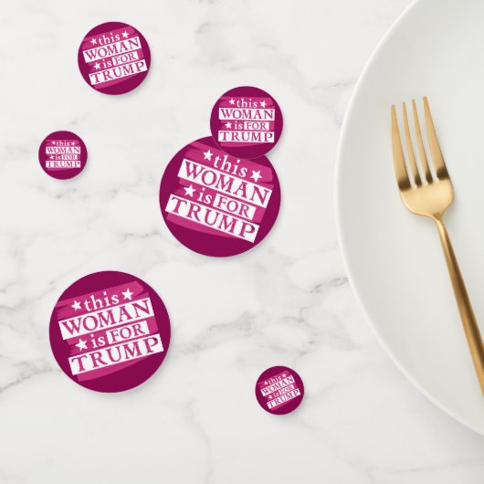 cette femme est pour Trump Confetti (Groupe)
