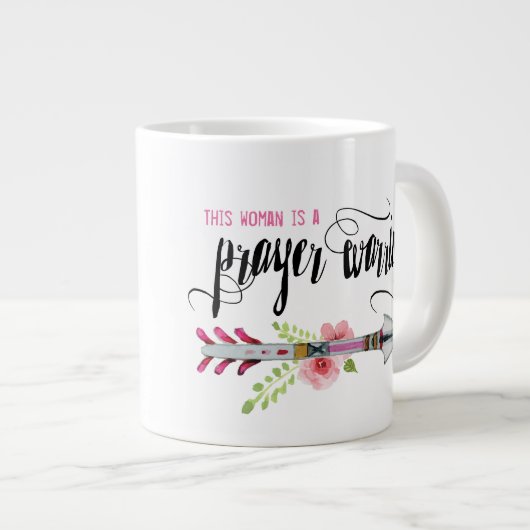Cette femme est une guerrière de prières Mug (Devant droit)