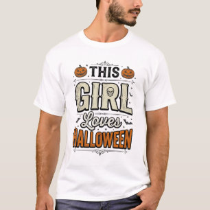 Cette fille adore le design de t-shirt vintage Hal