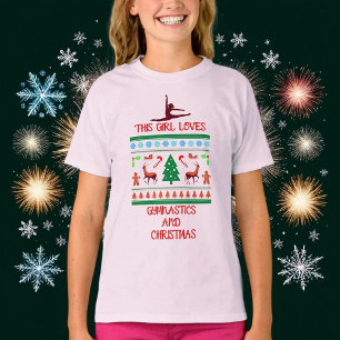 Cette fille aime la gymnastique et le T-shirt de N