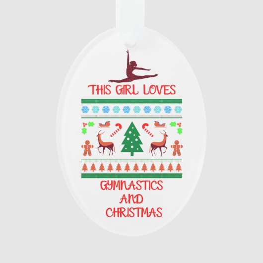 Cette fille aime la gymnastique et Noël (devant)