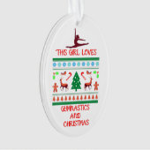 Cette fille aime la gymnastique et Noël (devant)