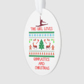 Cette fille aime la gymnastique et Noël (devant)