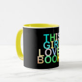 CETTE FILLE AIME LES LIVRES MUG (Devant gauche)