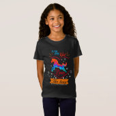 Cette Fille Aime Son Cheval Orange T-Shirt (Devant entier)